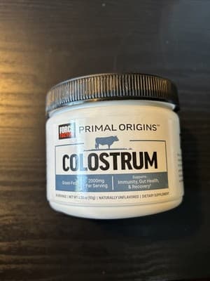 Force Factor Primal Origins Colostrum Powder Pasture-Raised Grass Fed Exp 05/26