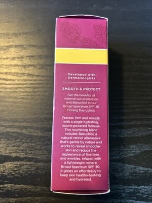 Burt's Bees Firming Face Day Lotion w/Bakuchiol Renewal 1.8 oz 51g 99% Natural - Thumbnail 4