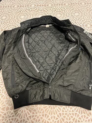 Harley Davidson Bomber Style Jacket With Liner Size Medium Vintage - Thumbnail 7