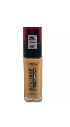 Loreal Infallible 24H Fresh Wear Foundation 1 Oz. 488 - Caramel New!