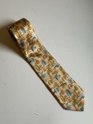 J Garcia Moon Collection Forty-Seven Tie Moon Mountain Orange 58 x 3.5 EUC!
