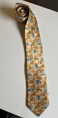 J Garcia Moon Collection Forty-Seven Tie Moon Mountain Orange 58 x 3.5 EUC! - Thumbnail 2