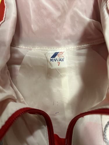 Vintage K-Way Lightweight Track Suit Jacket Pants Size 7 Small Hoodie Pullover - Thumbnail 7