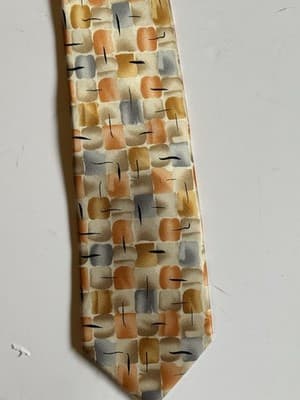 J Garcia Moon Collection Forty-Seven Tie Moon Mountain Orange 58 x 3.5 EUC! - Thumbnail 3