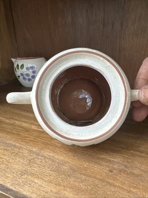 Vintage Stangl Pottery Creamer & Covered Sugar Bowl Set Blueberry Pattern - Thumbnail 8