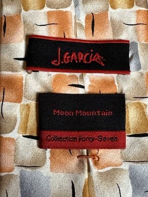 J Garcia Moon Collection Forty-Seven Tie Moon Mountain Orange 58 x 3.5 EUC! - Thumbnail 5