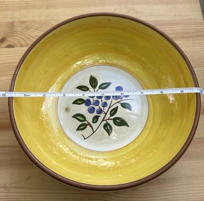Vintage Stangl “Blueberry” Large Serving Bowl 10” In Diameter - Thumbnail 4