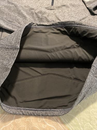 OROS Women's 1/4 Zip Black Pullover Athletic Thin Pad Insulated Sweatshirt XL - Thumbnail 5