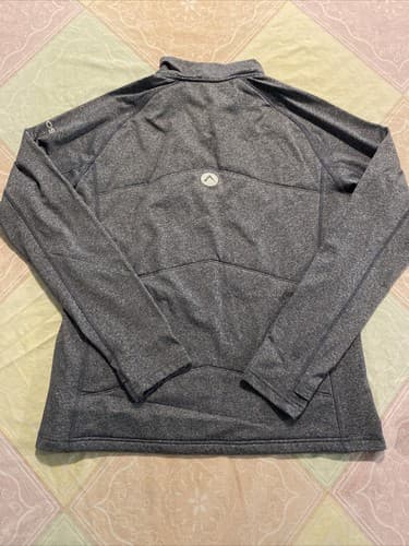 OROS Women's 1/4 Zip Black Pullover Athletic Thin Pad Insulated Sweatshirt XL - Thumbnail 2
