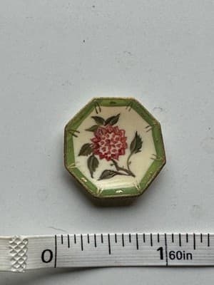 1:24 Scale Natasha Beshenkovsky Hand Painted Floral Dollhouse Miniature Plate87
