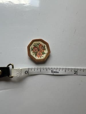 1:24 Scale Natasha Beshenkovsky Hand Painted Floral Dollhouse Miniature Plate 88 - Thumbnail 3