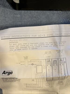 Argo Switching Relay 3 Zone Valve Controller Argo Z157 AZ-3 For Circulators 120v - Thumbnail 6