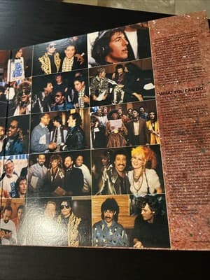 The Historic Recording We Are The World Vinyl Record w/ inner sleeve 1985 - Thumbnail 8