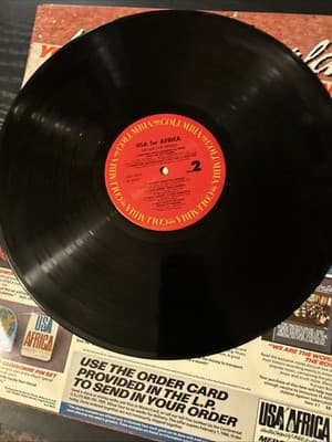 The Historic Recording We Are The World Vinyl Record w/ inner sleeve 1985 - Thumbnail 6