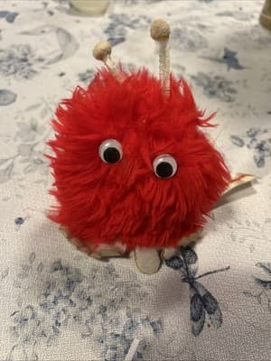 Weepul Weeple Fuzzy Pom Sticky Feet You’re My Sweetheart Red