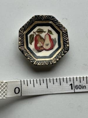 1:24 Scale Natasha Beshenkovsky Hand Painted Floral Dollhouse Miniature Plate’86 - Thumbnail 3
