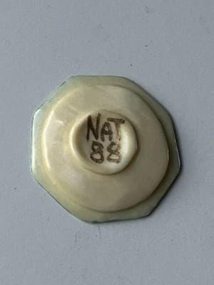 1:24 Scale Natasha Beshenkovsky Hand Painted Floral Dollhouse Miniature Plate’88 - Thumbnail 2