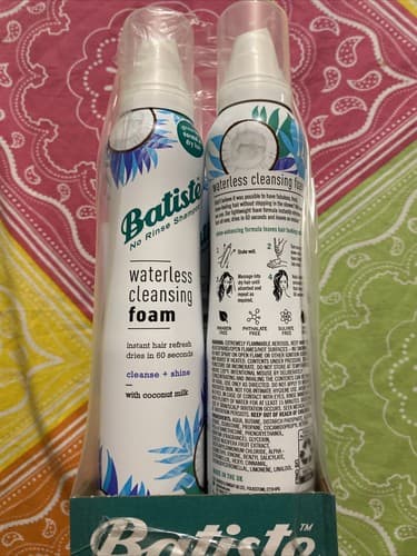 6 Batiste Coconut Milk Waterless Cleansing Foam Shampoo-Cleanse + Shine-No Rinse - Thumbnail 2