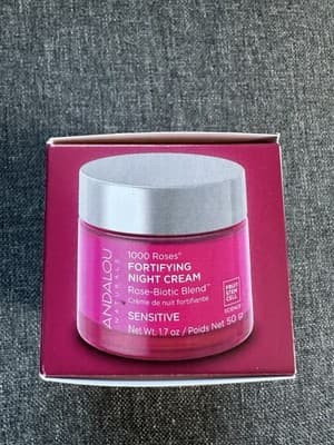 Andalou Naturals 1000 Roses Biome Balancing Night Cream Sensitive 1.7 oz - Thumbnail 4