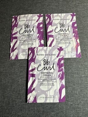 3 X Bumble and Bumble Defining Cream for Moisturized, Flexible Curls W Movement