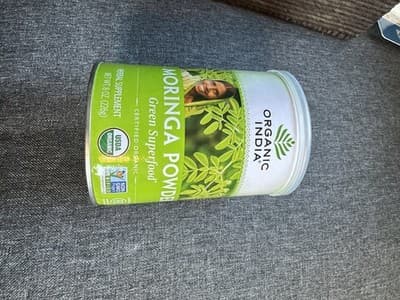 Organic India Moringa Powder Green Superfood - Certified Organic 8 oz Ex 05/29 - Thumbnail 2