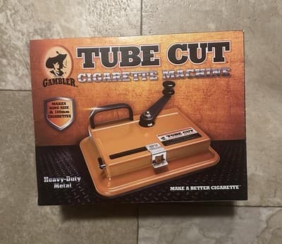 TUBE CUT Cigarette Making Machine Regular Kings 100mm 100s Gambler
