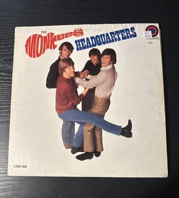THE MONKEES HEADQUARTERS 12" LP VG+ VINYL RECORD COLGEMS 1967