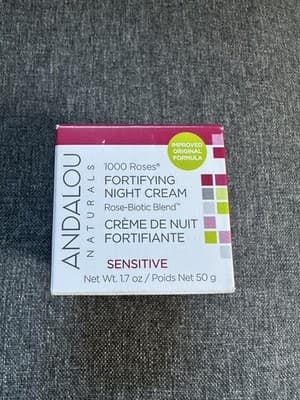 Andalou Naturals 1000 Roses Biome Balancing Night Cream Sensitive 1.7 oz