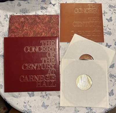AUTOGRAPHED Concert Of The Century At Carnegie Hall Vinyl Set Of 2 Limited EXC