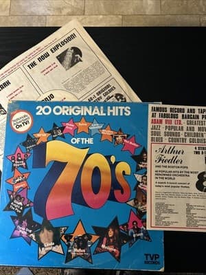 20 Original Hits of the 70's LP - TVP-1024 VINYL Three Dog Night O’jays