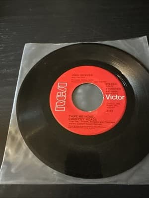 John Denver Take Me Home Country Roads/Poems Prayers 45 RECORD - Thumbnail 2