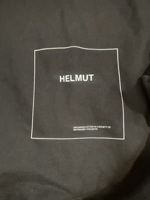 Helmut Lang Black Graphic Sz. S Hoodie 1986 - Thumbnail 5