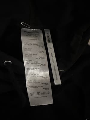 Helmut Lang Black Graphic Sz. S Hoodie 1986 - Thumbnail 7