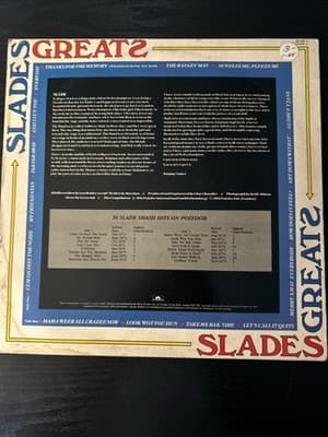 Slade – Slades Greats LP Vinyl Record (1984) Great Britain London - Thumbnail 2