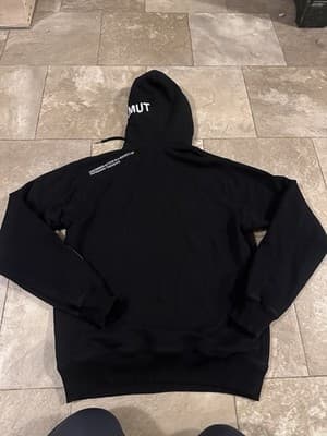 Helmut Lang Black Graphic Sz. S Hoodie 1986 - Thumbnail 8