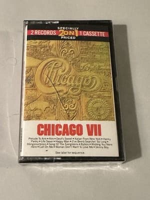 Chicago VII by Chicago (cassette) 1974 Brand New, Factory Sealed!