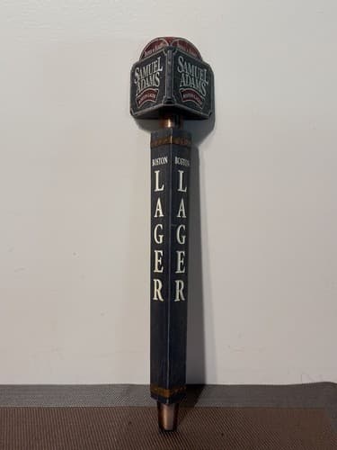 SAM ADAMS - BOSTON LAGER - Wooden - BEER TAP HANDLE Samuel Adams - Thumbnail 2