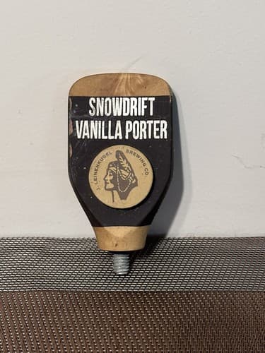 Snowdrift Vanilla Porter Bar Tap Handle J. Leinenkugel Brewing Co