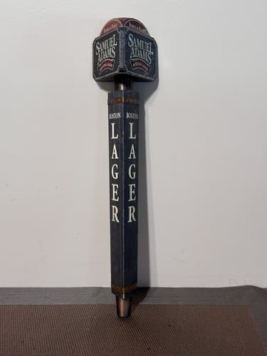 SAM ADAMS - BOSTON LAGER - Wooden - BEER TAP HANDLE Samuel Adams