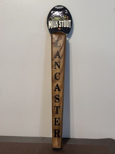 Lancaster Brewing "Milk Stout" Tap Handle 15.5”