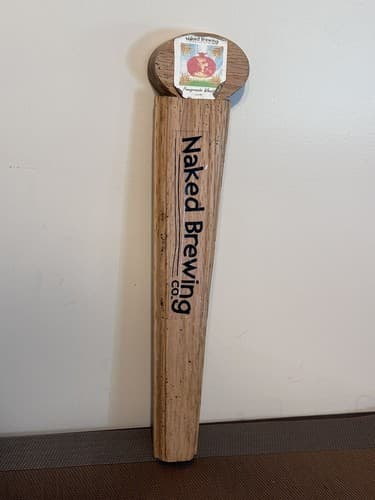 Naked Brewing Co. Pomegranate Wheat Tap Handle Knob