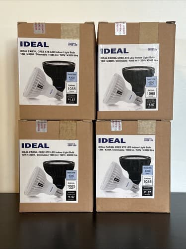IDEAL CREE XBD LED, Dimmable, 13W, 2900K, 800 Lm, X 4 BLACK