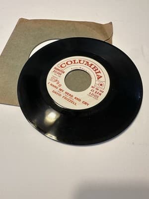 DAVID FRIZZELL-COLUMBIA 41425 PROMO ROCKABILLY 45 RPM TAG ALONG VG++CLEAN LABELS - Thumbnail 2