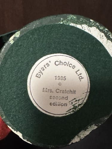 Byers' Choice Carolers - Mrs. Cratchit - 2nd Edition 1985 - Thumbnail 3
