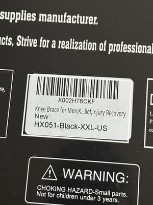 Neenca Knee Brace Size XXL Black Knee Sleeve Sports Protection Series New Sealed - Thumbnail 3