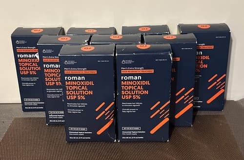 9 Month Supply Roman Minoxidil Topical Solution USP 5% Hair Growth 2oz Ex 06/24