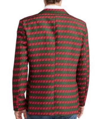 Dec25th Christmas Holiday Blazer WITHOUT TIE Houndstooth Size S Mens Brand New - Thumbnail 3