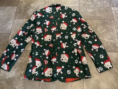 SUITMEISTER COOL SANTA PUPPY BLAZER/JACKET CHRISTMAS New With Tags, Sz. Small - Thumbnail 6