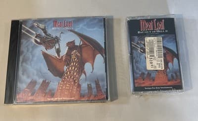 Meat Loaf Bat Out Of Hell, Bat Out of Hell II: Back into Hell CD/cassette New!