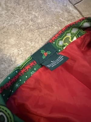 Mens Green Christmas Snowman Train Ugly Christmas Blazer Jacket Size L New! - Thumbnail 3